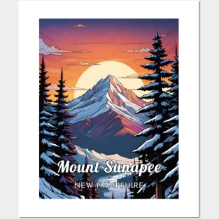 Mount Sunapee ski New hampshire usa Posters and Art